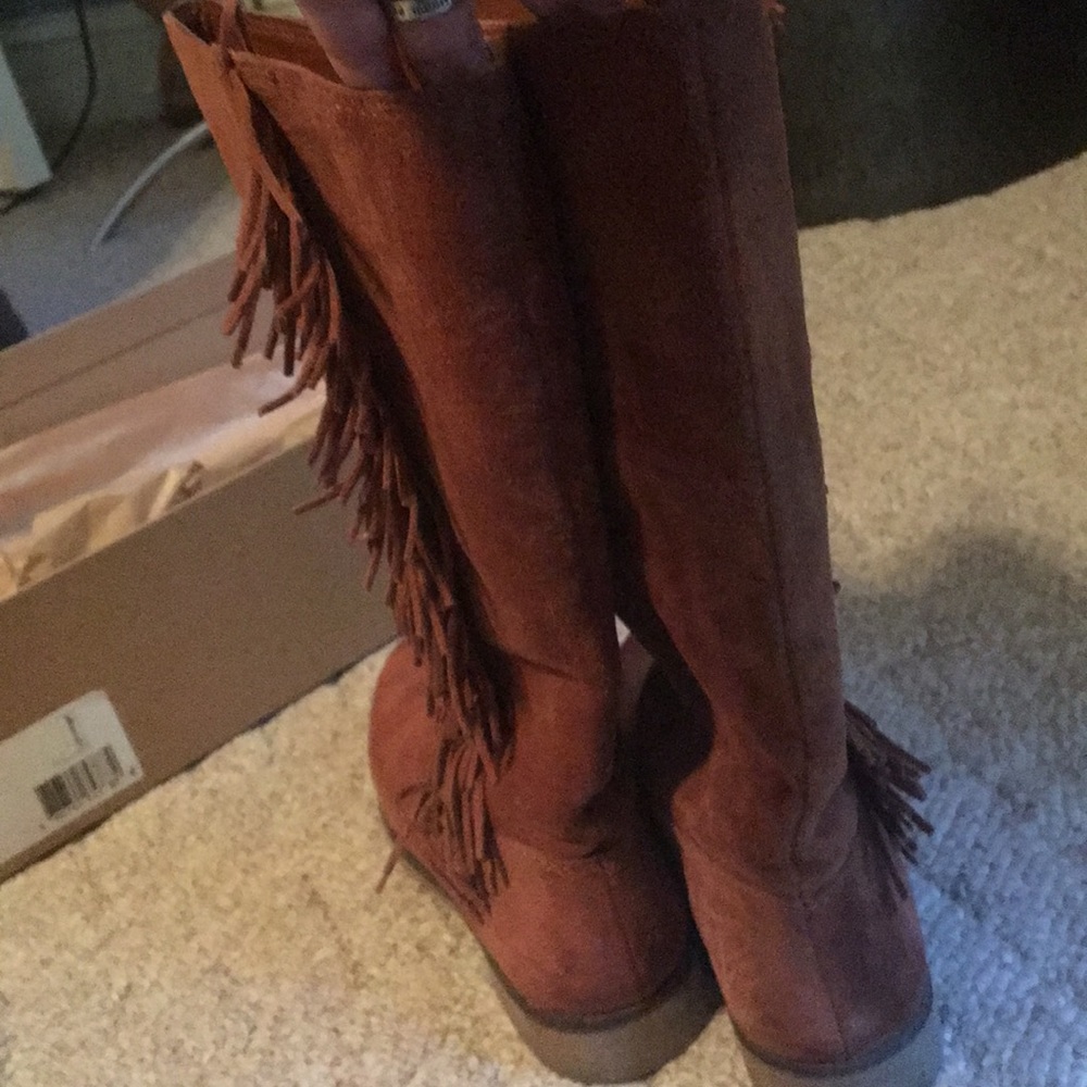 Lucky brand boots color chipmunk oiled suede - Picture 2 of 5